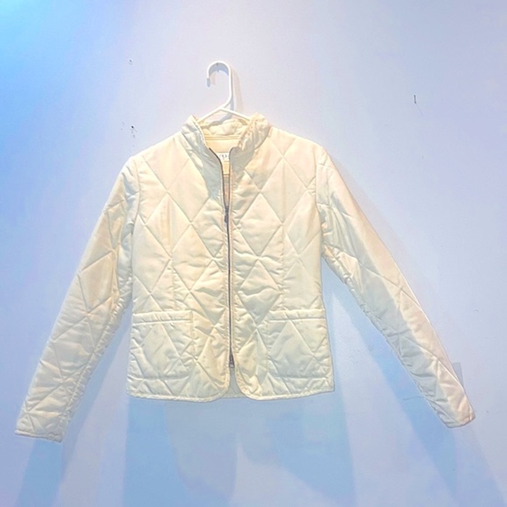 Togs Soho Cream Quilted Nylon Jacket | Size 6 | Excellent Condition